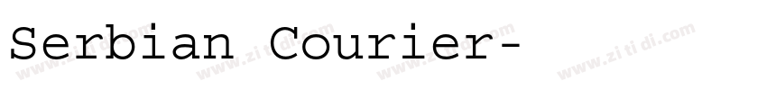 Serbian Courier字体转换